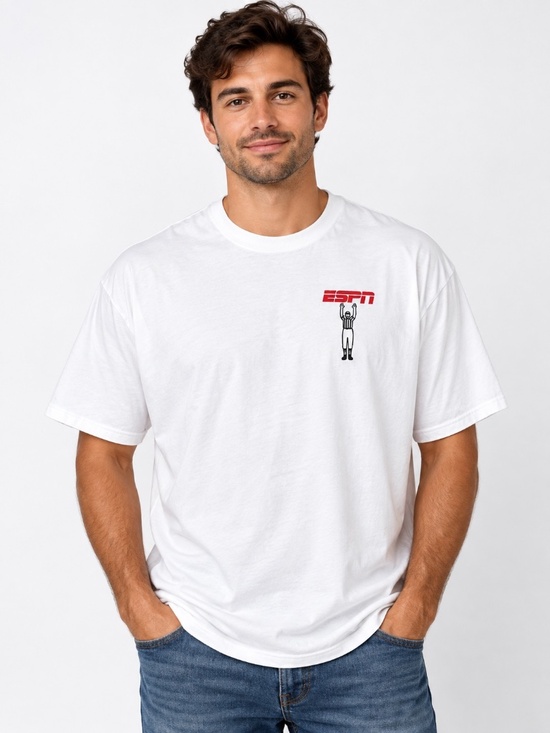 ESPN Other - ESPN Men’s 2XL White Football Referee Signals Graphic T-Shirt Short Sleeve